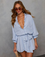 Brenna Blouson Sleeve Shirt Dress